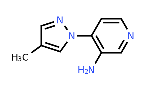 CAS 1184589-66-9 | 4-(4-methyl-1H-pyrazol-1-yl)pyridin-3-amine