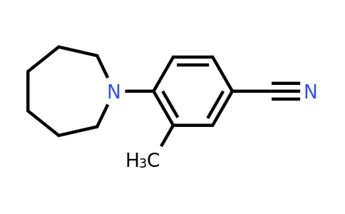 CAS 1184666-42-9 | 4-(Azepan-1-yl)-3-methylbenzonitrile