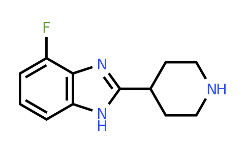 CAS 1184760-94-8 | 4-Fluoro-2-(piperidin-4-yl)-1H-1,3-benzodiazole
