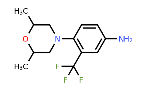 CAS 1184814-87-6 | 4-(2,6-Dimethylmorpholin-4-yl)-3-(trifluoromethyl)aniline