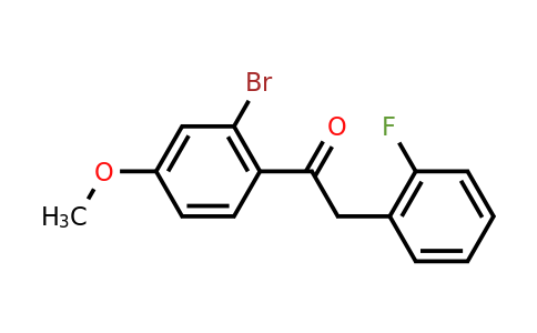 CAS 1184823-95-7 | 1-(2-bromo-4-methoxyphenyl)-2-(2-fluorophenyl)ethan-1-one