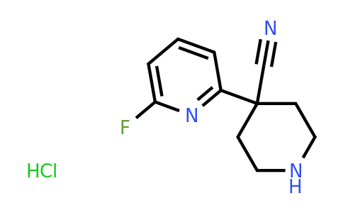 4-(6-Fluoropyridin-2-yl)piperidine-4-carbonitrile hydrochloride