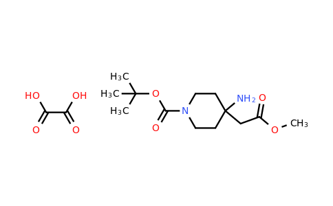 CAS 1185291-63-7 | tert-butyl 4-amino-4-(2-methoxy-2-oxoethyl)piperidine-1-carboxylate oxalate