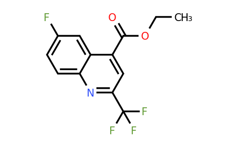 CAS 1185292-80-1 | Ethyl 6-fluoro-2-(trifluoromethyl)quinoline-4-carboxylate