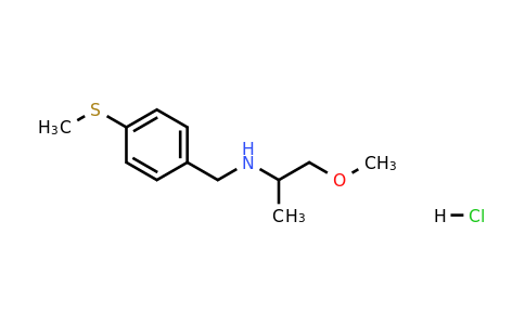 CAS 1185293-64-4 | 1-Methoxy-N-(4-(methylthio)benzyl)propan-2-amine hydrochloride