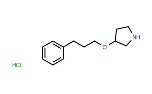 CAS 1185301-70-5 | 3-(3-phenylpropoxy)pyrrolidine hydrochloride