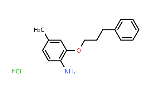 CAS 1185304-50-0 | 4-Methyl-2-(3-phenylpropoxy)aniline hydrochloride