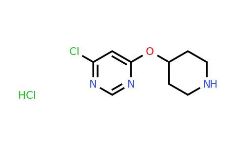CAS 1185314-18-4 | 4-Chloro-6-(piperidin-4-yloxy)pyrimidine hydrochloride