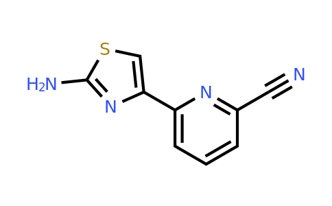 CAS 1185317-90-1 | 6-(2-amino-1,3-thiazol-4-yl)pyridine-2-carbonitrile