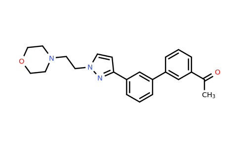 CAS 1185410-60-9 | 1-(3'-{1-[2-(morpholin-4-yl)ethyl]-1H-pyrazol-3-yl}-[1,1'-biphenyl]-3-yl)ethan-1-one