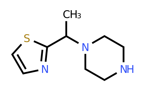 CAS 1185539-23-4 | 1-[1-(1,3-thiazol-2-yl)ethyl]piperazine
