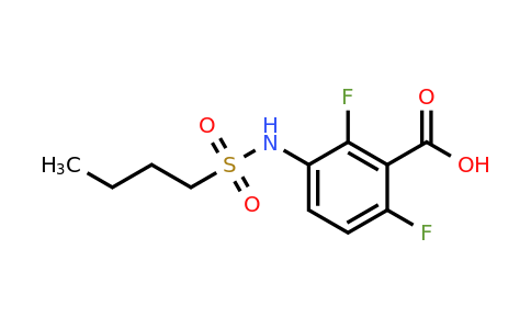 CAS 1186194-07-9 | 3-(Butylsulfonamido)-2,6-difluorobenzoic acid