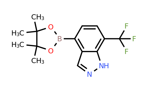 CAS 1186334-80-4 | 4-(4,4,5,5-tetramethyl-1,3,2-dioxaborolan-2-yl)-7-(trifluoromethyl)-1H-indazole