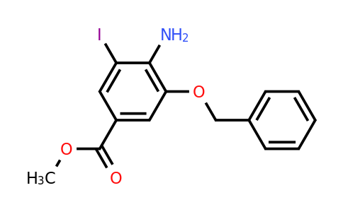 CAS 1186405-03-7 | Methyl 4-amino-3-(benzyloxy)-5-iodobenzoate