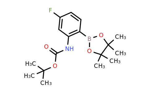 CAS 1186637-38-6 | tert-Butyl (5-fluoro-2-(4,4,5,5-tetramethyl-1,3,2-dioxaborolan-2-yl)phenyl)carbamate