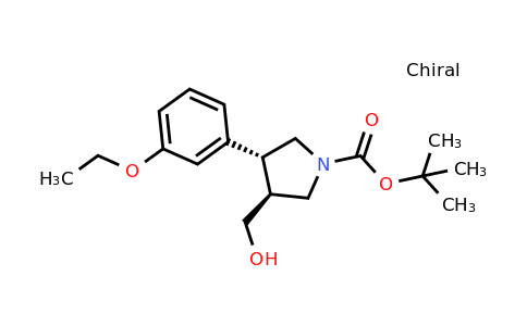 CAS 1186654-62-5 | (3R,4S)-tert-Butyl 3-(3-ethoxyphenyl)-4-(hydroxymethyl)pyrrolidine-1-carboxylate