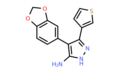 CAS 1186679-79-7 | 4-(2H-1,3-Benzodioxol-5-yl)-3-(thiophen-3-yl)-1H-pyrazol-5-amine