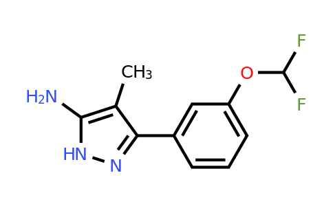 CAS 1187027-03-7 | 3-[3-(difluoromethoxy)phenyl]-4-methyl-1H-pyrazol-5-amine