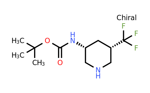CAS 1187055-62-4 | tert-butyl N-[cis-5-(trifluoromethyl)piperidin-3-yl]carbamate