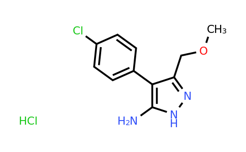 CAS 1187058-36-1 | 4-(4-Chlorophenyl)-3-(methoxymethyl)-1H-pyrazol-5-amine hydrochloride