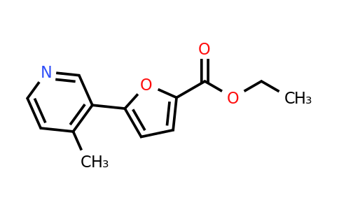 CAS 1187163-61-6 | Ethyl 5-(4-methylpyridin-3-yl)furan-2-carboxylate