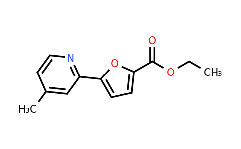 CAS 1187163-99-0 | Ethyl 5-(4-methylpyridin-2-yl)furan-2-carboxylate