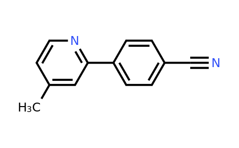 CAS 1187168-55-3 | 4-(4-Methylpyridin-2-yl)benzonitrile