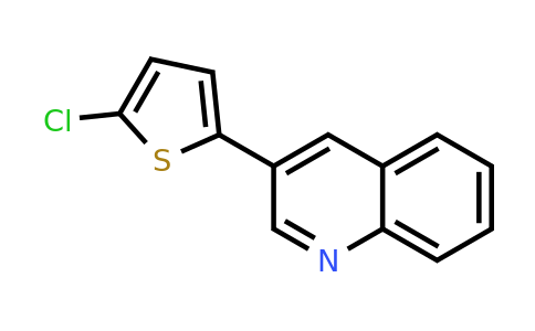 CAS 1187169-90-9 | 3-(5-Chlorothiophen-2-yl)quinoline