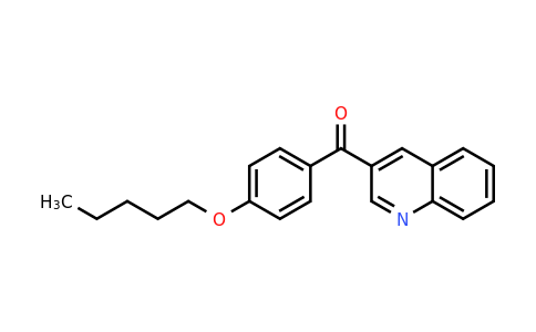 CAS 1187170-86-0 | (4-(Pentyloxy)phenyl)(quinolin-3-yl)methanone