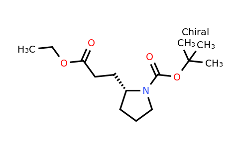 CAS 1187243-01-1 | tert-butyl (2R)-2-(3-ethoxy-3-oxopropyl)pyrrolidine-1-carboxylate