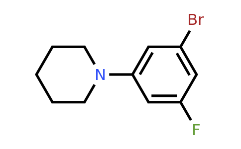 CAS 1187385-76-7 | 1-Bromo-3-fluoro-5-piperidinobenzene