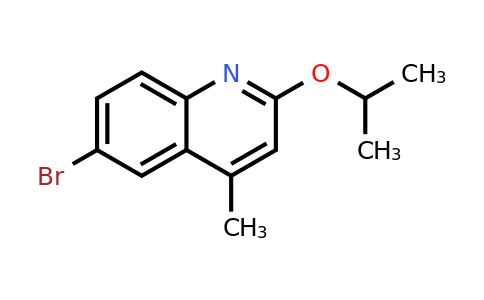 CAS 1187386-11-3 | 6-Bromo-2-isopropoxy-4-methylquinoline