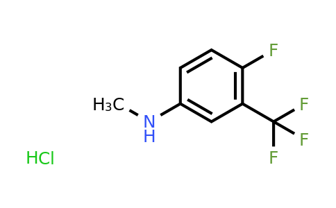 CAS 1187386-25-9 | 4-Fluoro-N-methyl-3-(trifluoromethyl)aniline hydrochloride