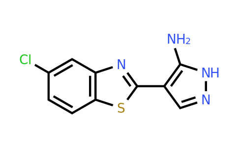 CAS 1187636-16-3 | 4-(5-Chloro-1,3-benzothiazol-2-yl)-1H-pyrazol-5-amine
