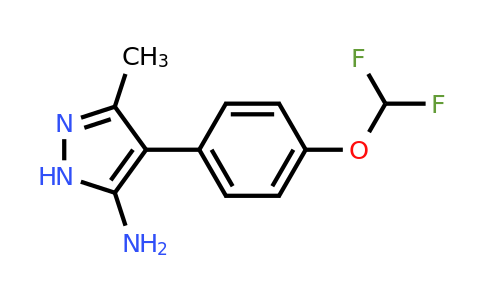 CAS 1187766-74-0 | 4-[4-(difluoromethoxy)phenyl]-3-methyl-1H-pyrazol-5-amine