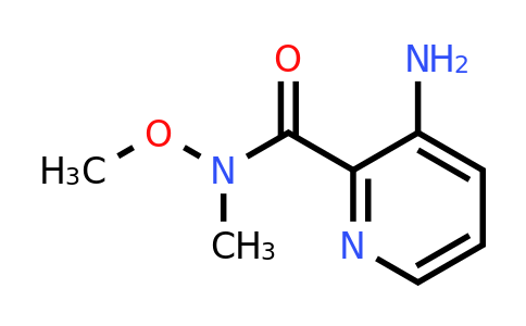 CAS 1187930-84-2 | 3-Amino-pyridine-2-carboxylic acid methoxy-methyl-amide
