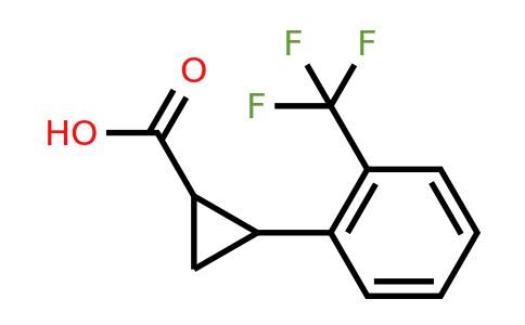 CAS 1187933-13-6 | 2-(2-Trifluoromethyl-phenyl)-cyclopropanecarboxylic acid