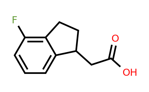 CAS 1188145-23-4 | 2-(4-fluoro-2,3-dihydro-1H-inden-1-yl)acetic acid