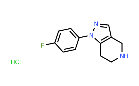 CAS 1188264-17-6 | 1-(4-Fluorophenyl)-4,5,6,7-tetrahydro-1H-pyrazolo[4,3-c]pyridine hydrochloride