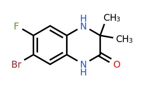 CAS 1188265-10-2 | 7-Bromo-6-fluoro-3,3-dimethyl-3,4-dihydroquinoxalin-2(1H)-one