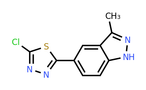 CAS 1188266-01-4 | 2-Chloro-5-(3-methyl-1H-indazol-5-YL)-1,3,4-thiadiazole