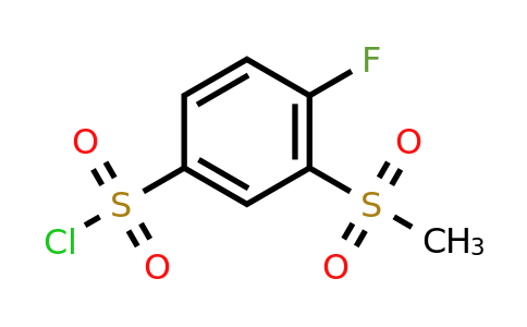 CAS 1188525-46-3 | 4-Fluoro-3-methanesulfonylbenzene-1-sulfonyl chloride