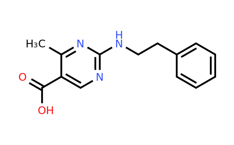 CAS 1188977-51-6 | 4-Methyl-2-(phenethylamino)pyrimidine-5-carboxylic acid
