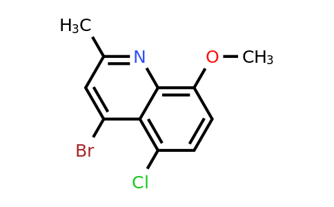 CAS 1189107-55-8 | 4-Bromo-5-chloro-8-methoxy-2-methylquinoline