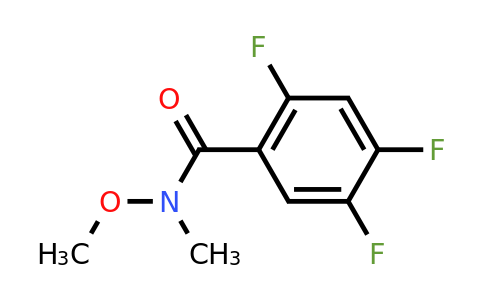 CAS 1189175-49-2 | 2,4,5-Trifluoro-N-methoxy-N-methylbenzamide