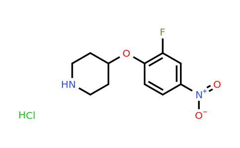 CAS 1189653-33-5 | 4-(2-Fluoro-4-nitrophenoxy)piperidine hydrochloride