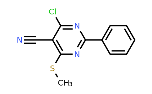 CAS 118996-61-5 | 4-Chloro-6-(methylthio)-2-phenylpyrimidine-5-carbonitrile