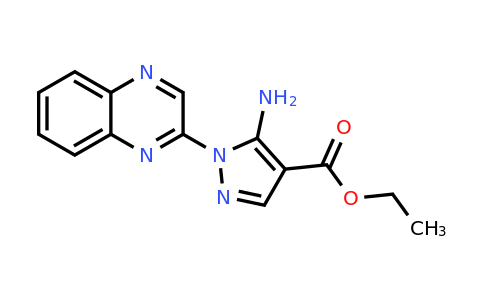 CAS 1190002-59-5 | Ethyl 5-amino-1-(quinoxalin-2-yl)-1H-pyrazole-4-carboxylate