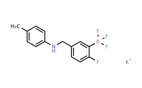 CAS 1190095-02-3 | Potassium trifluoro(2-fluoro-5-((p-tolylamino)methyl)phenyl)borate