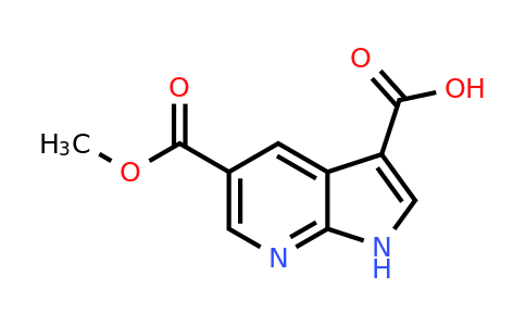 CAS 1190321-80-2 | 5-(methoxycarbonyl)-1H-pyrrolo[2,3-b]pyridine-3-carboxylic acid